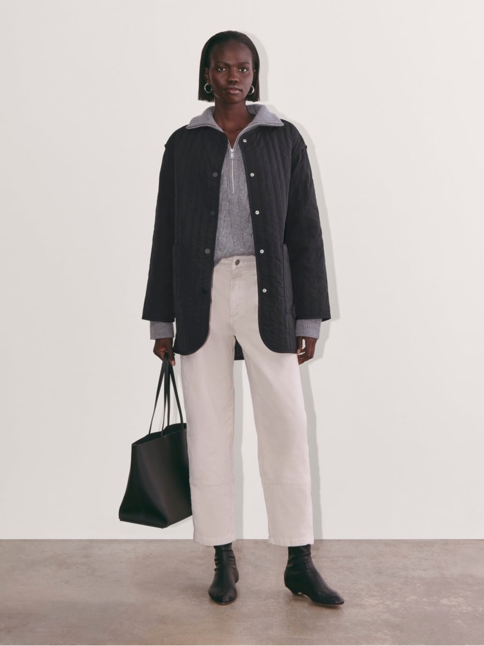 NWT Everlane The Midi Quilted Liner - Picture 5 of 16